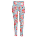 Floral Air Balloon Pattern Print High-Waisted Pocket Leggings