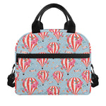 Floral Air Balloon Pattern Print Insulated Lunch Bag