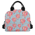 Floral Air Balloon Pattern Print Insulated Lunch Bag