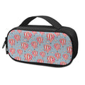 Floral Air Balloon Pattern Print Portable Cooler Travel Case