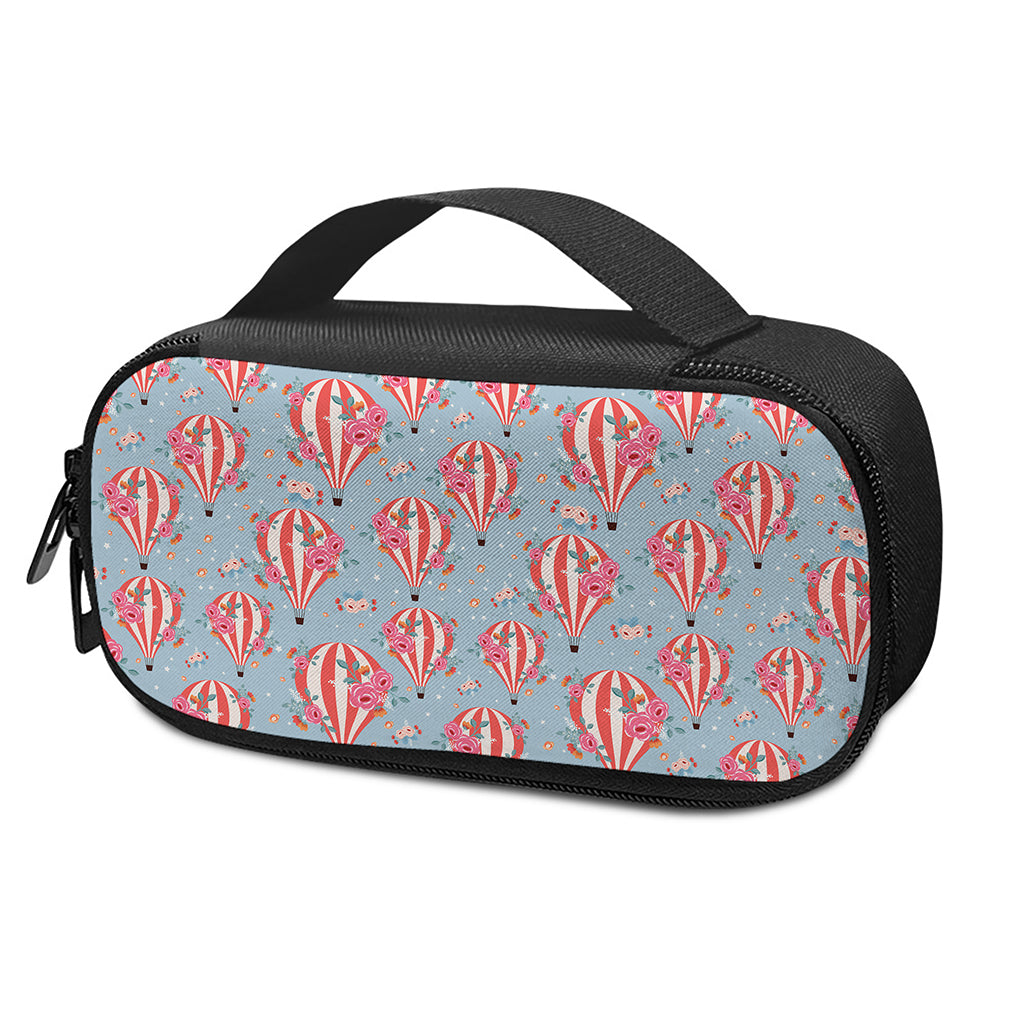 Floral Air Balloon Pattern Print Insulin Cooler Travel Case