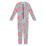 Floral Air Balloon Pattern Print Jumpsuit