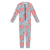 Floral Air Balloon Pattern Print Jumpsuit