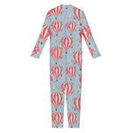 Floral Air Balloon Pattern Print Jumpsuit