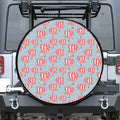 Floral Air Balloon Pattern Print Leather Spare Tire Cover