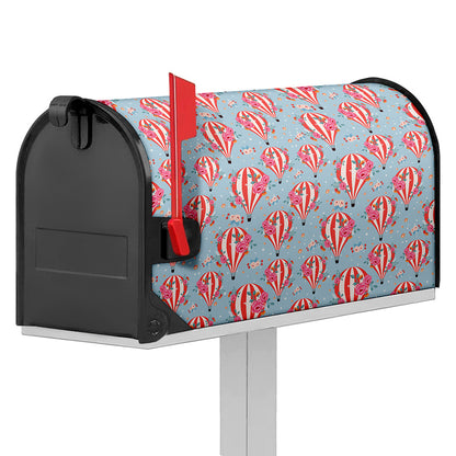 Floral Air Balloon Pattern Print Mailbox Cover