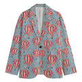 Floral Air Balloon Pattern Print Men's Blazer