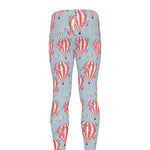 Floral Air Balloon Pattern Print Men's leggings