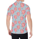 Floral Air Balloon Pattern Print Men's Shirt