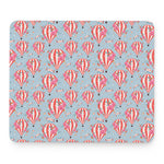 Floral Air Balloon Pattern Print Mouse Pad