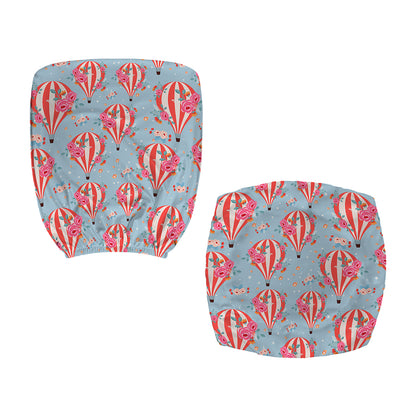 Floral Air Balloon Pattern Print Office Chair Cover