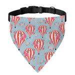 Floral Air Balloon Pattern Print Over The Collar Dog Bandana
