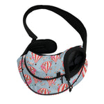 Floral Air Balloon Pattern Print Pet Sling Carrier