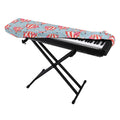 Floral Air Balloon Pattern Print Piano Keyboard Cover