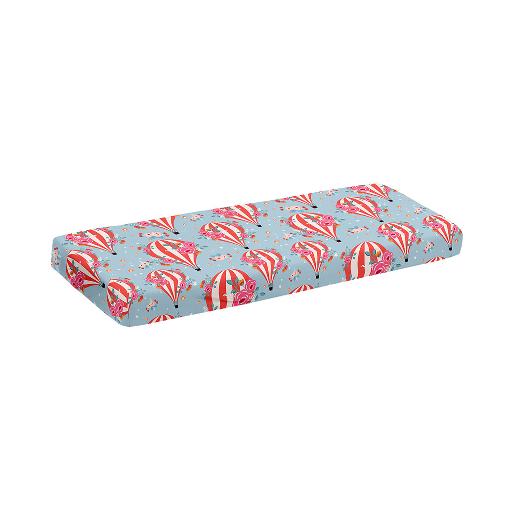 Floral Air Balloon Pattern Print Piano Keyboard Cover