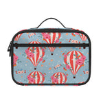 Floral Air Balloon Pattern Print Portable Lunch Bag
