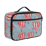 Floral Air Balloon Pattern Print Portable Lunch Bag
