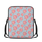 Floral Air Balloon Pattern Print Rectangular Crossbody Bag