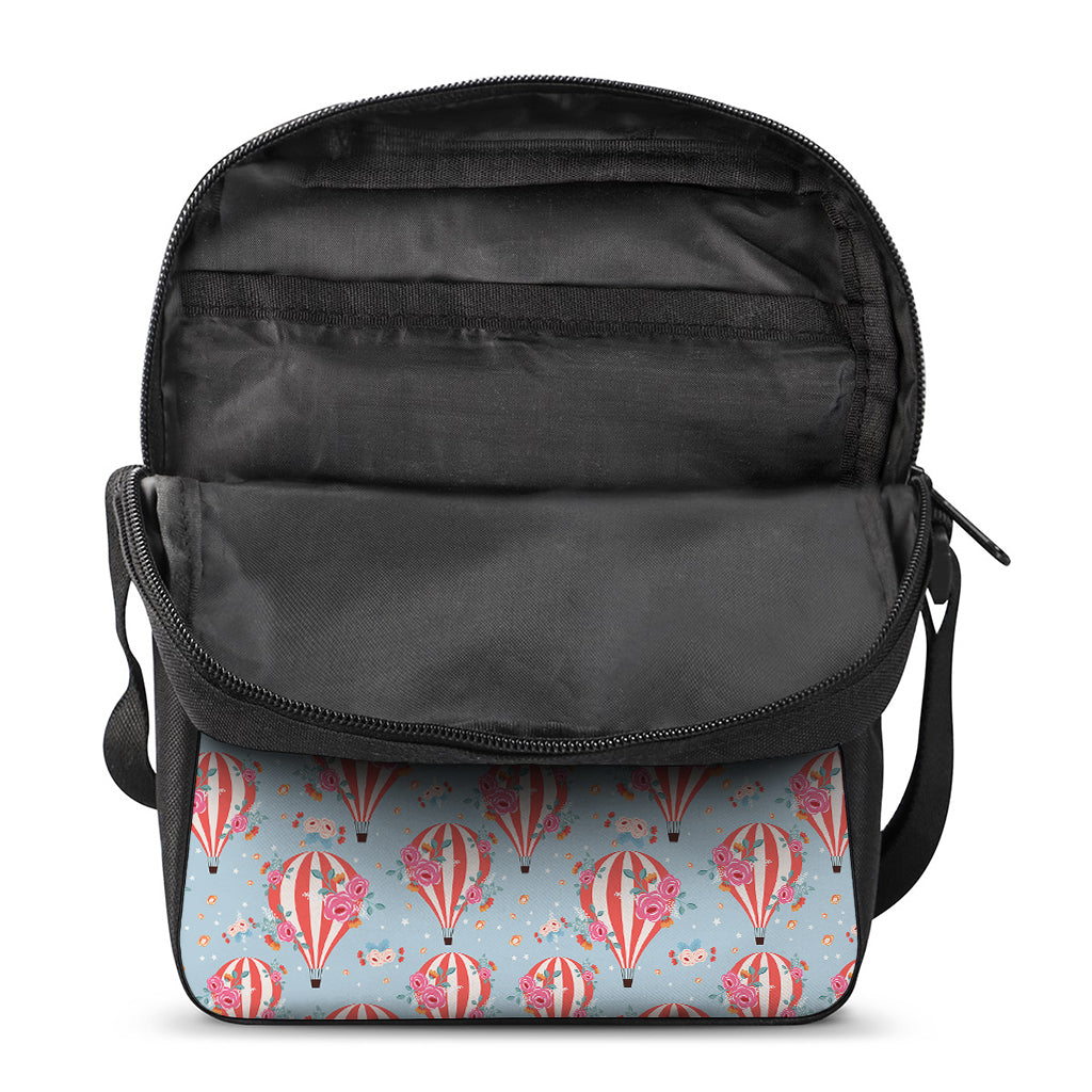 Floral Air Balloon Pattern Print Rectangular Crossbody Bag