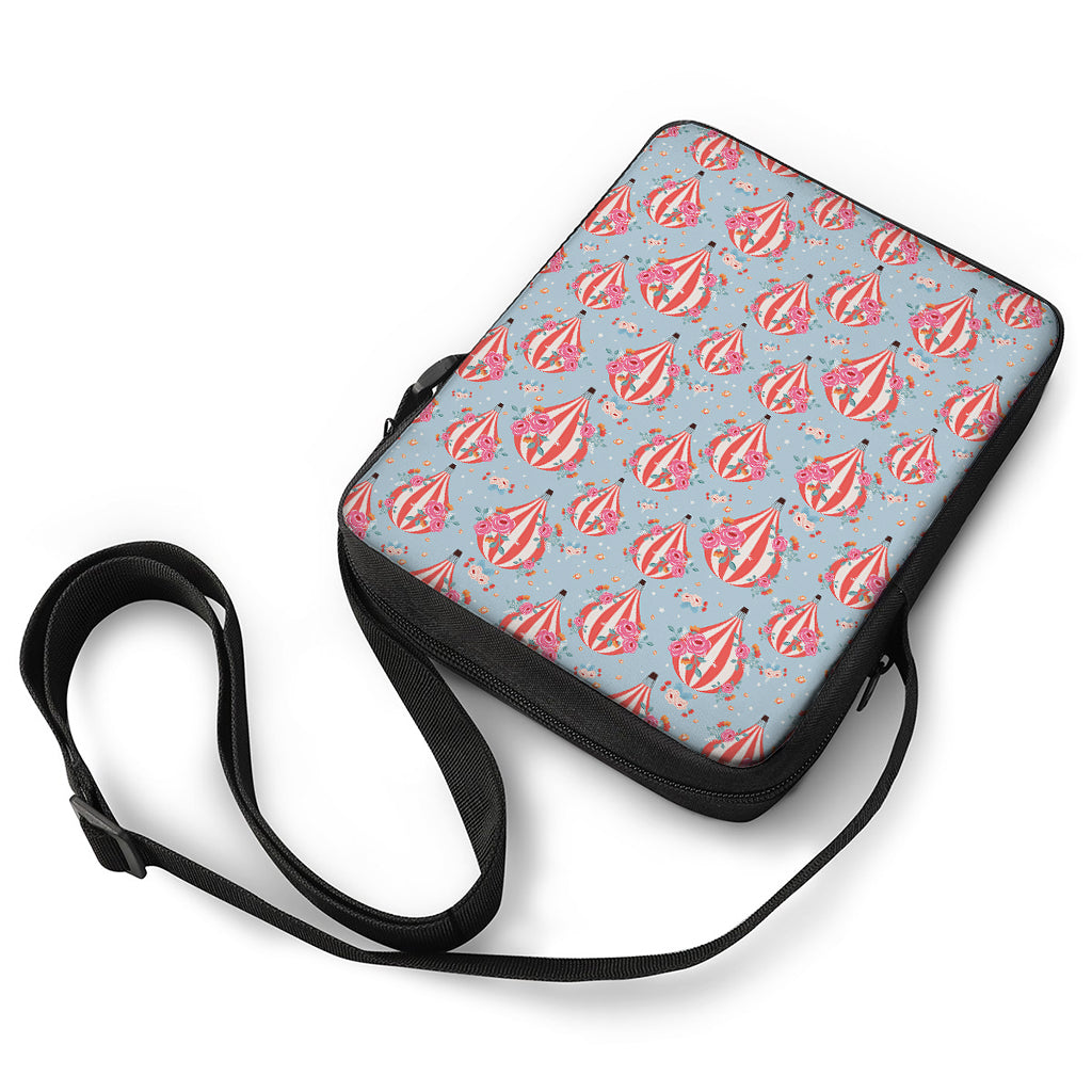 Floral Air Balloon Pattern Print Rectangular Crossbody Bag