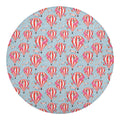 Floral Air Balloon Pattern Print Round Blanket