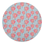 Floral Air Balloon Pattern Print Round Blanket