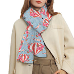 Floral Air Balloon Pattern Print Scarf