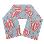 Floral Air Balloon Pattern Print Scarf