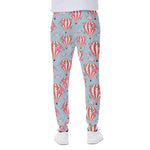 Floral Air Balloon Pattern Print Scuba Joggers