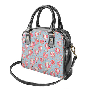 Floral Air Balloon Pattern Print Shoulder Handbag