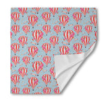Floral Air Balloon Pattern Print Silk Bandana