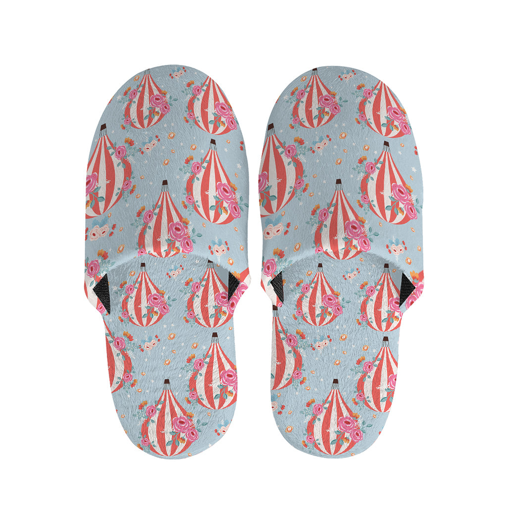 Floral Air Balloon Pattern Print Slippers