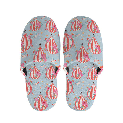 Floral Air Balloon Pattern Print Slippers