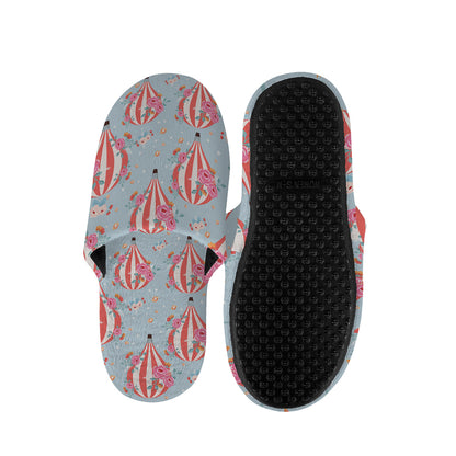 Floral Air Balloon Pattern Print Slippers