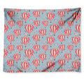 Floral Air Balloon Pattern Print Tapestry