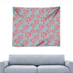 Floral Air Balloon Pattern Print Tapestry