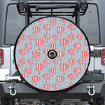 Floral Air Balloon Pattern Print Tire Cover With Camera Hole
