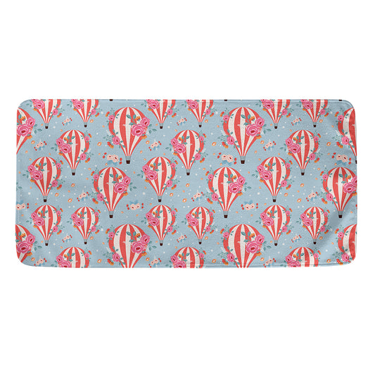 Floral Air Balloon Pattern Print Towel