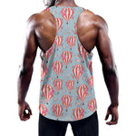 Floral Air Balloon Pattern Print Training Tank Top