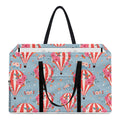 Floral Air Balloon Pattern Print Utility Tote Bag