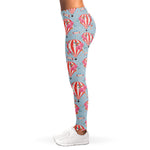 Floral Air Balloon Pattern Print Women's Leggings