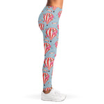 Floral Air Balloon Pattern Print Women's Leggings
