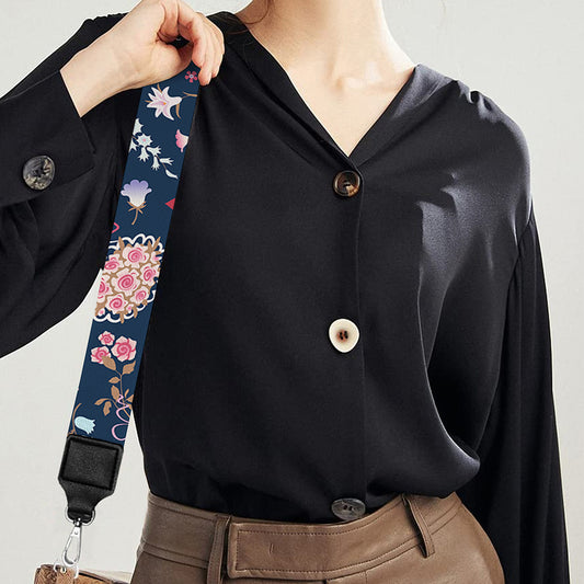 Floral Ballet Pattern Print Bag Strap
