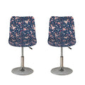Floral Ballet Pattern Print Bar Stool Covers