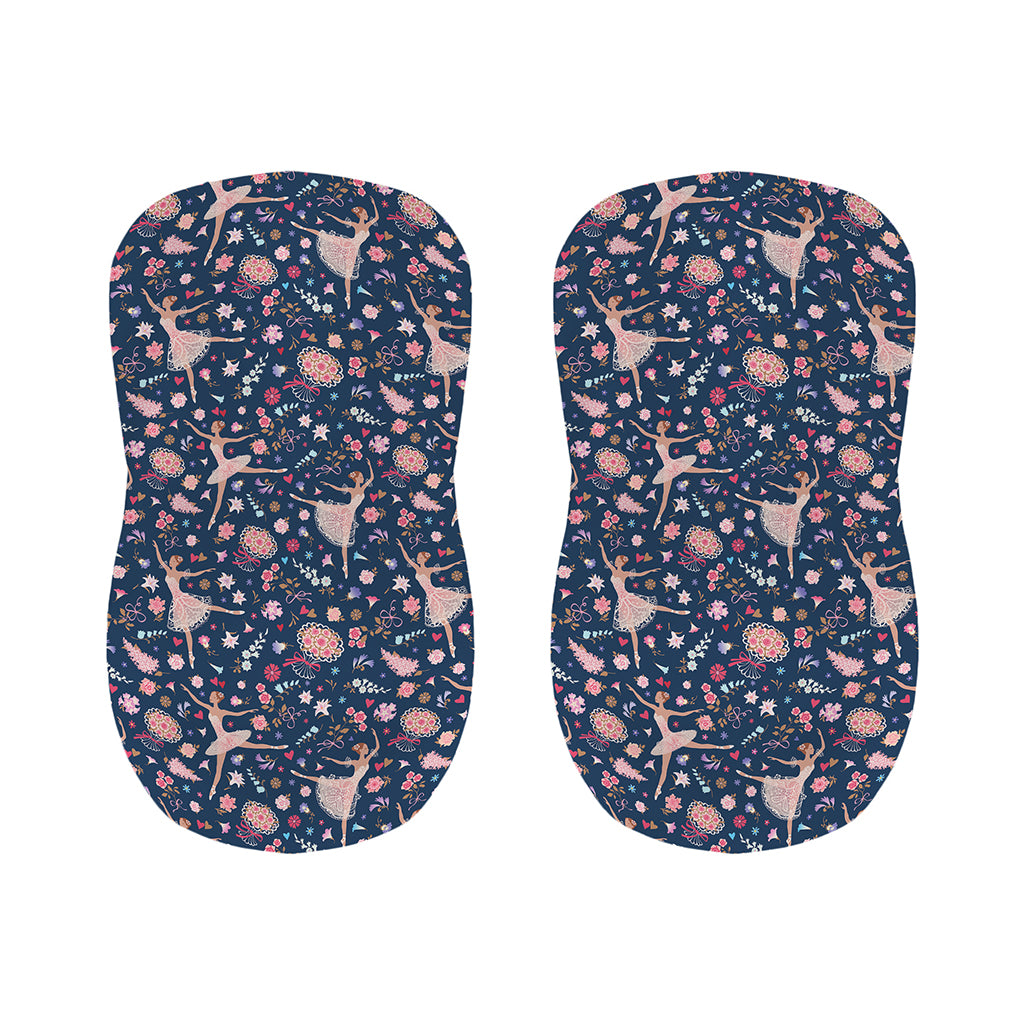 Floral Ballet Pattern Print Bar Stool Covers