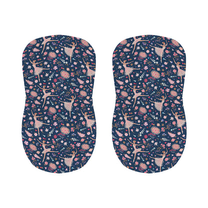Floral Ballet Pattern Print Bar Stool Covers