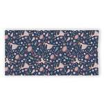 Floral Ballet Pattern Print Beach Towel