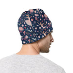 Floral Ballet Pattern Print Beanie