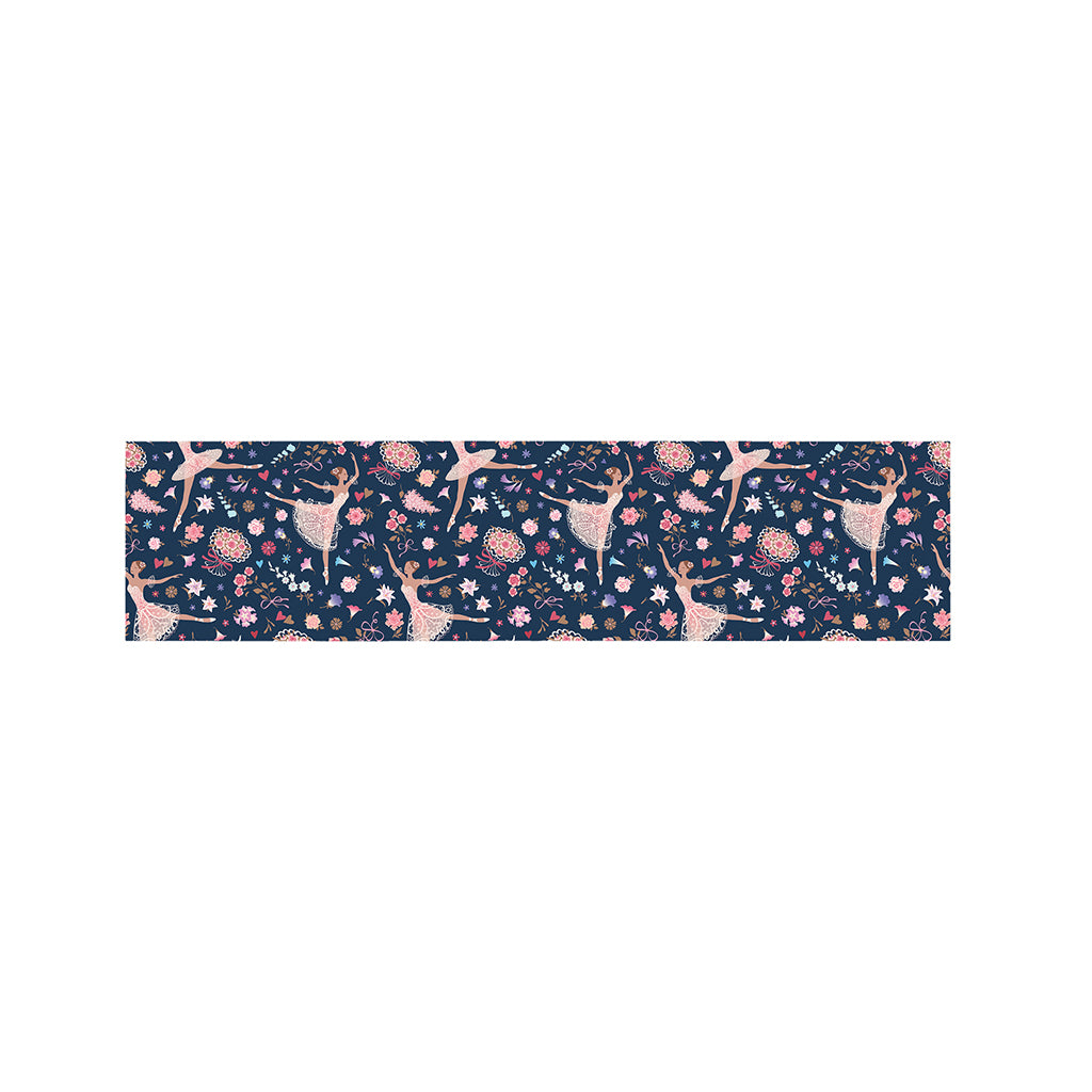 Floral Ballet Pattern Print Bed Runner