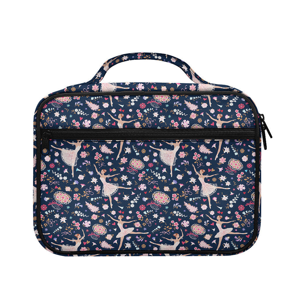 Floral Ballet Pattern Print Briefcase Bible Bag